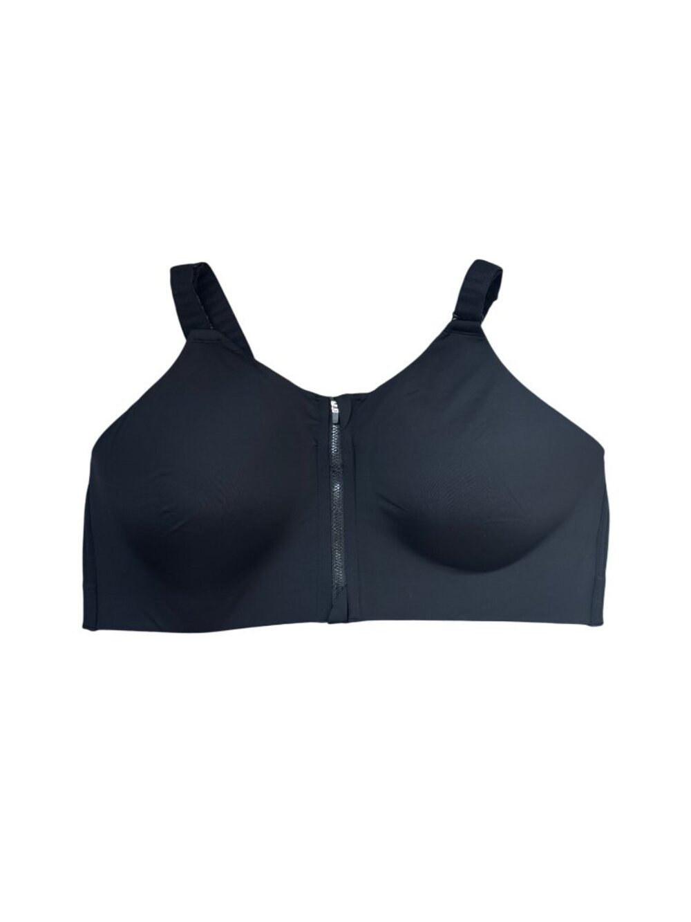 Torrid Active Black Sports Bra High Impact Front Zip Closure Size 42c